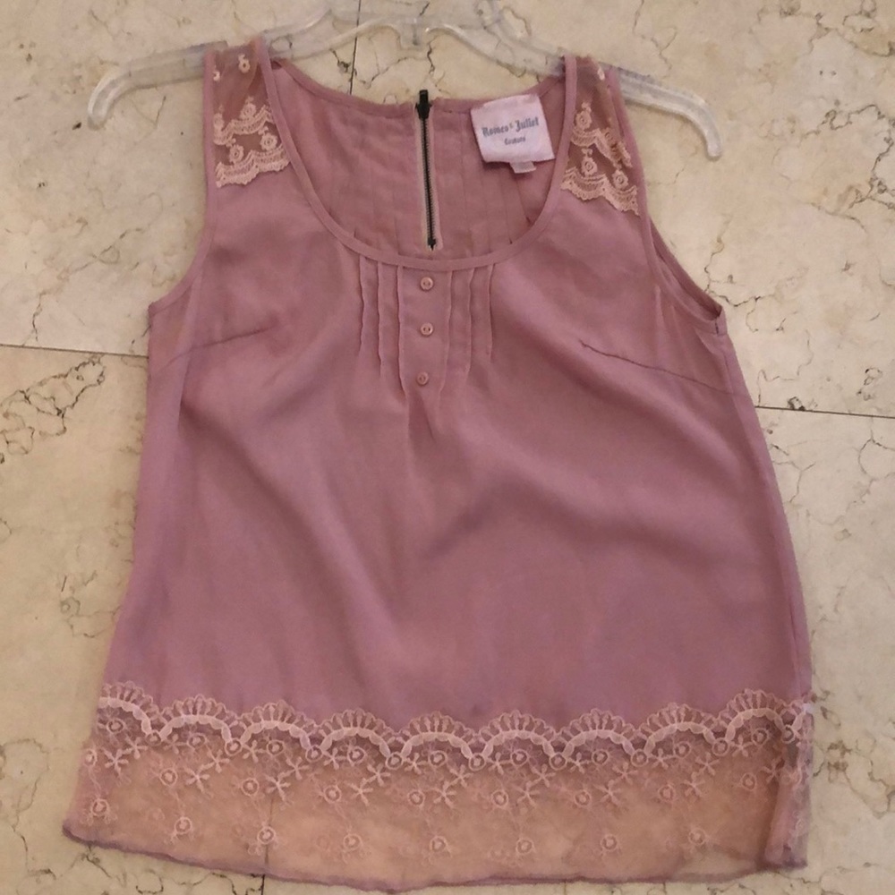 Pink girly tank top